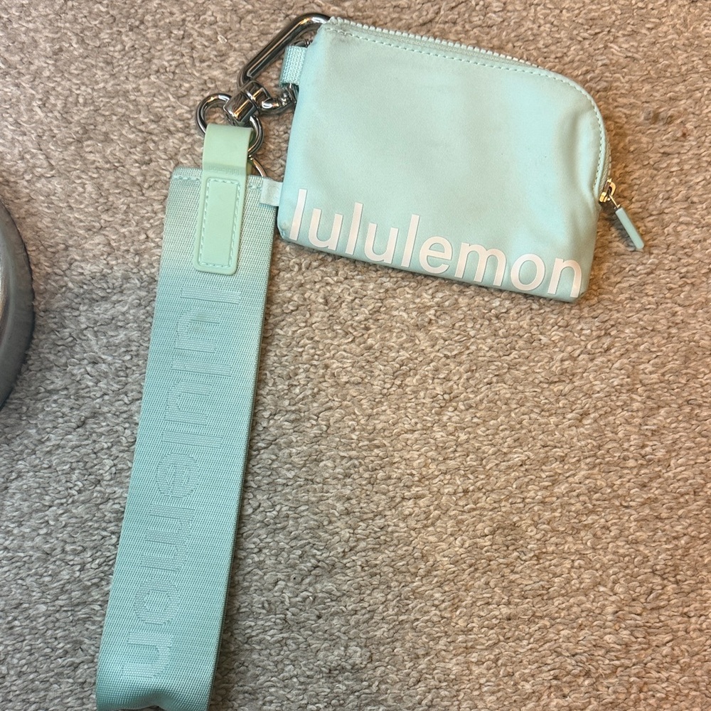 Lululemon Athletica Light Green Wristlet